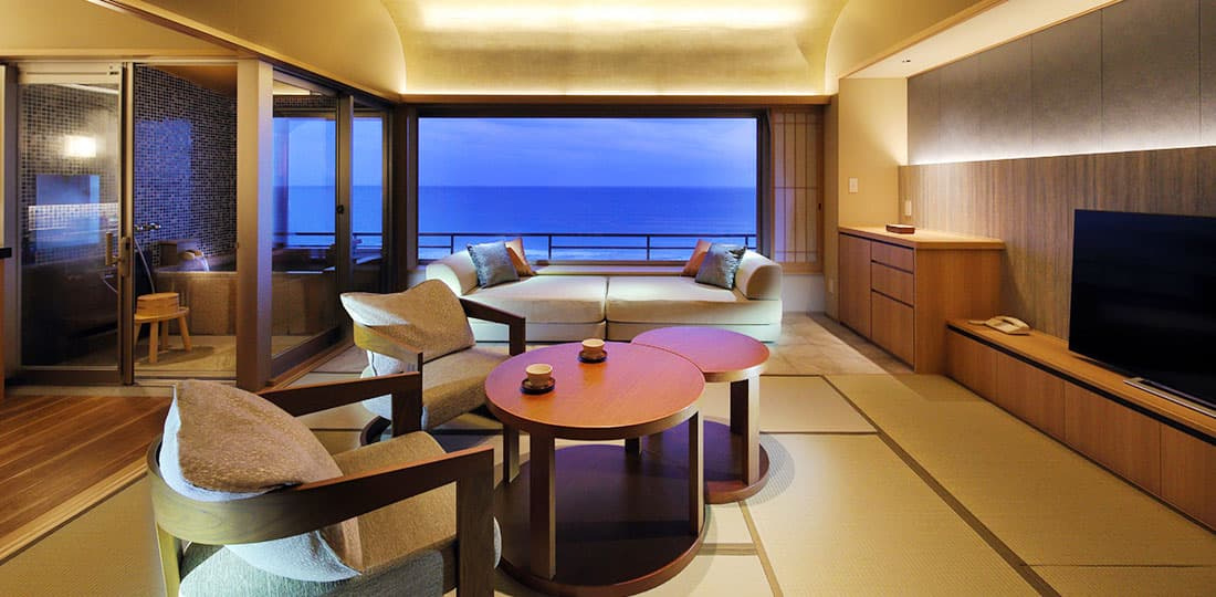 温泉露天風呂付和洋室 テラス風リビングType