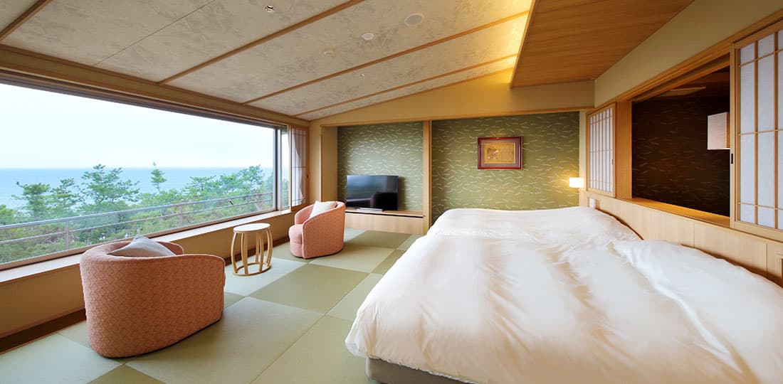 温泉露天風呂付和洋室 半個室ダイニングType